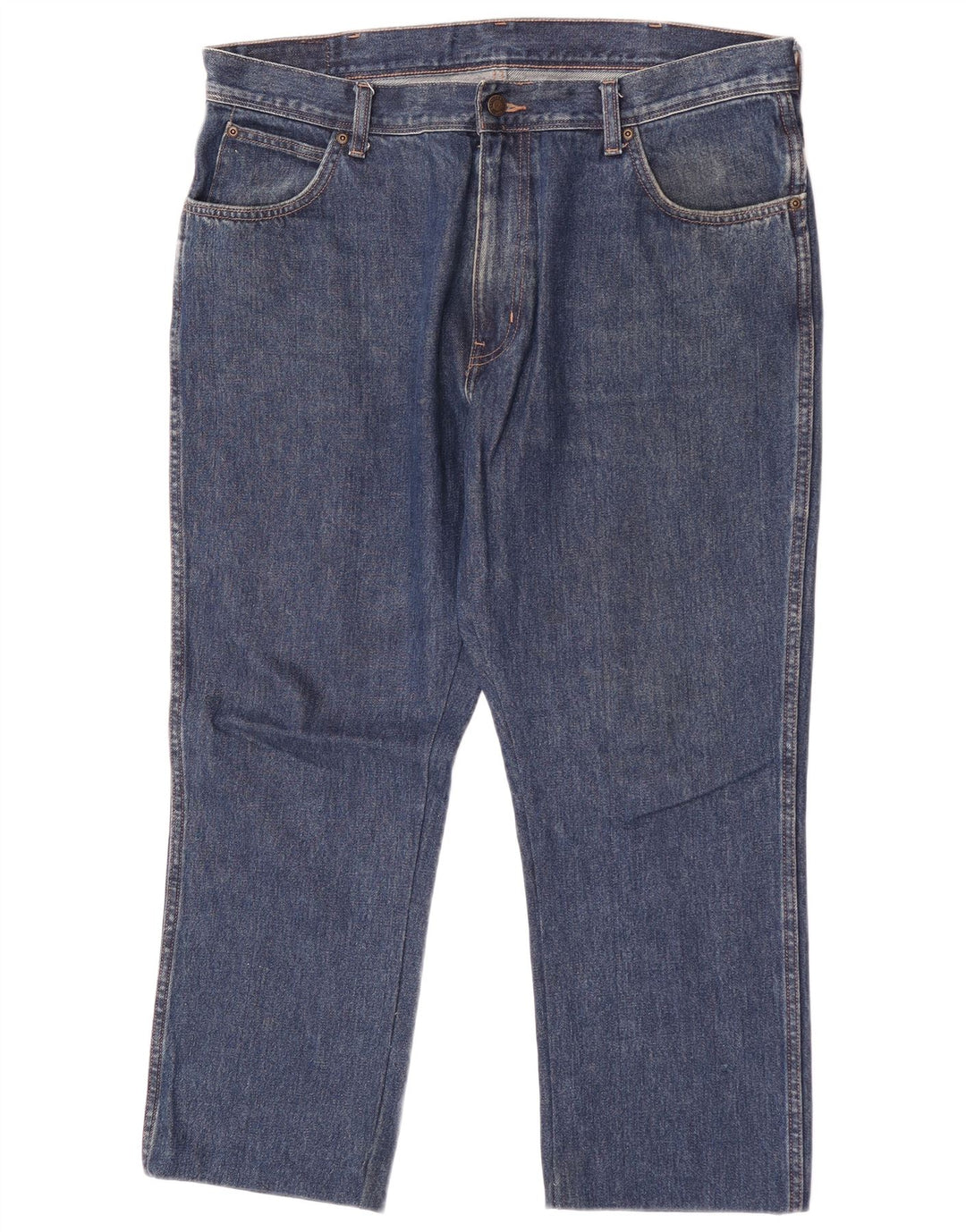 Jeans cropped da donna Wrangler vestibilità regolare W38 L26 cotone blu