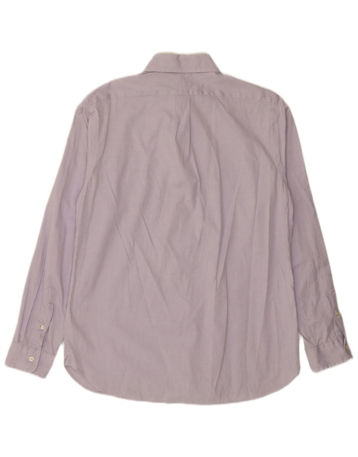 Camicia da uomo Polo Ralph Lauren taglia 16 grande cotone viola