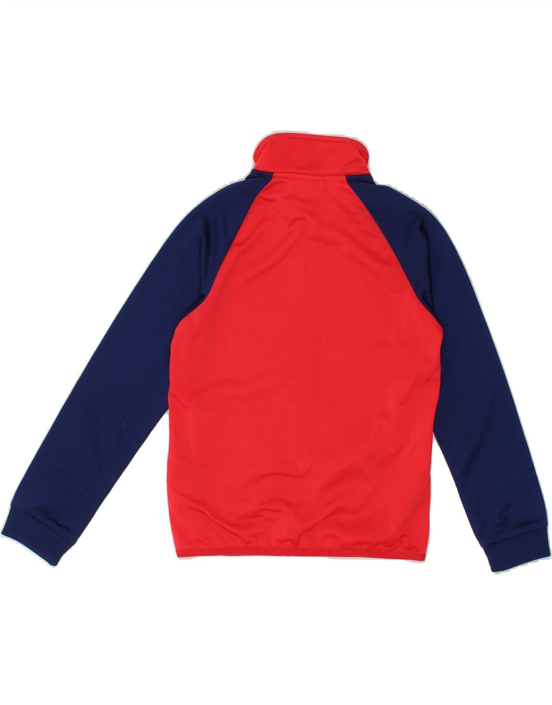 ADIDAS Boys Tracksuit Top Jacket 9-10 Years Red Colourblock Polyester Vintage Adidas and Second-Hand Adidas from Messina Hembry 
