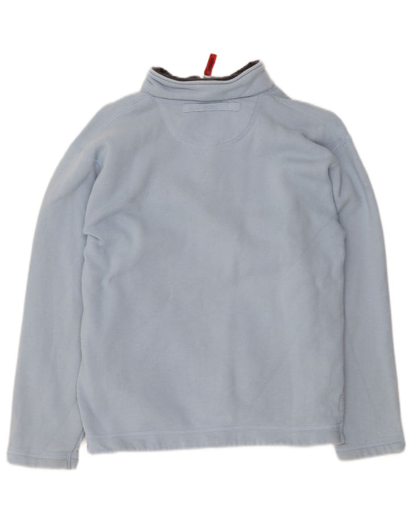 Musto Felpa Donna con Zip a 1/4 UK 12 Media Blu Cotone Sportiva