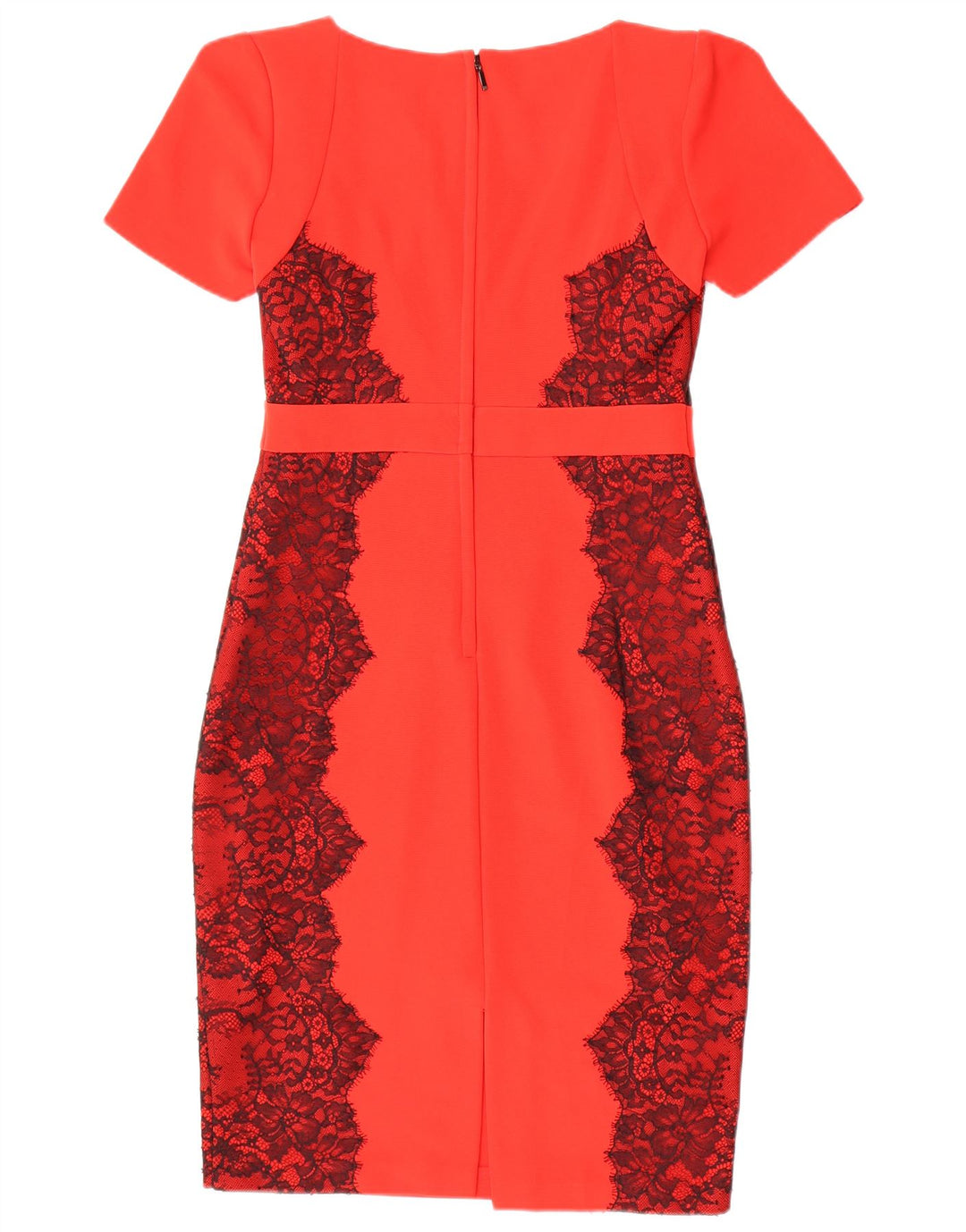 Abito tubino da donna Marks & Spencer UK 12 Poliestere floreale rosso medio