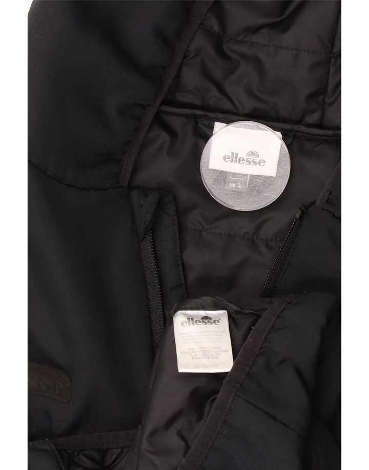 Giacca antipioggia da uomo con cappuccio Ellesse UK 40 grande poliestere nero