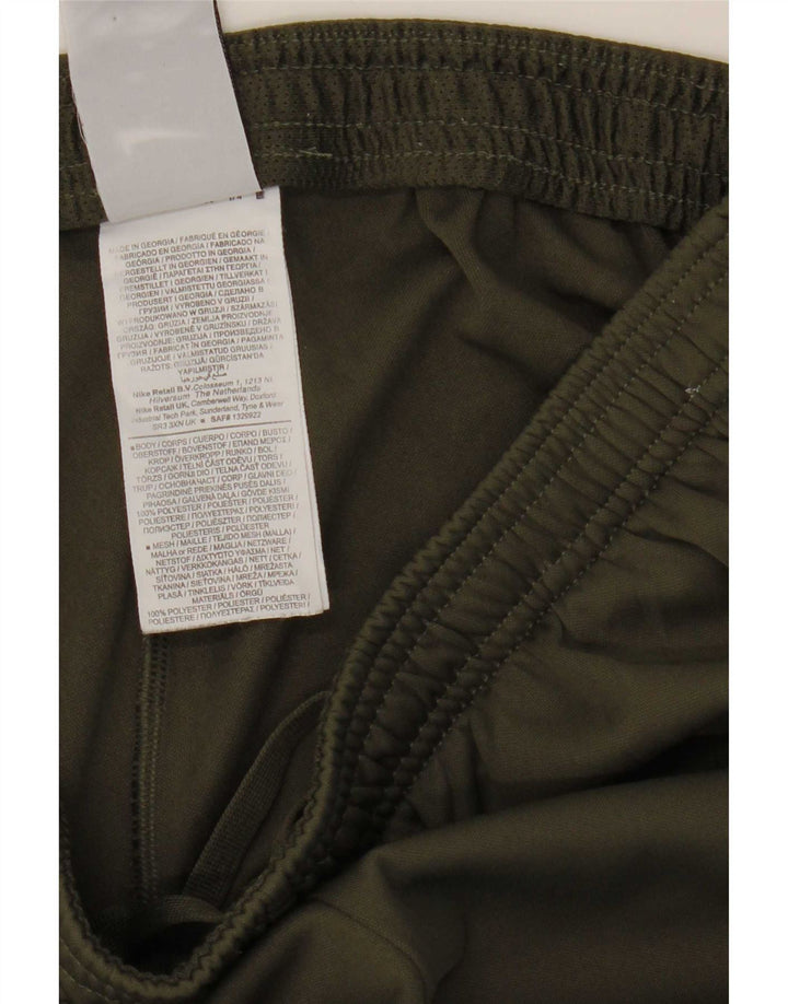 Pantaloni della tuta da donna Nike UK 14 Medium Khaki Colourblock Poliestere