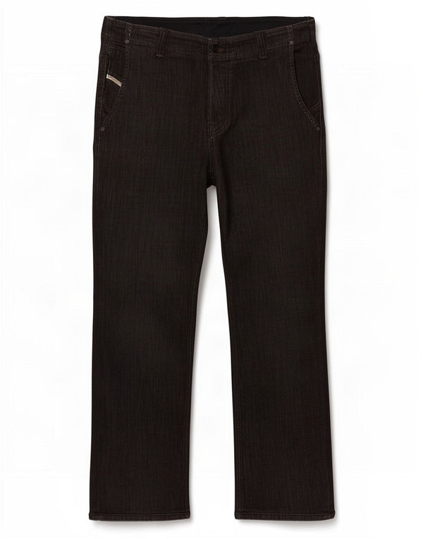 Jeans dritti da uomo Diesel Revick W34 L29 cotone nero