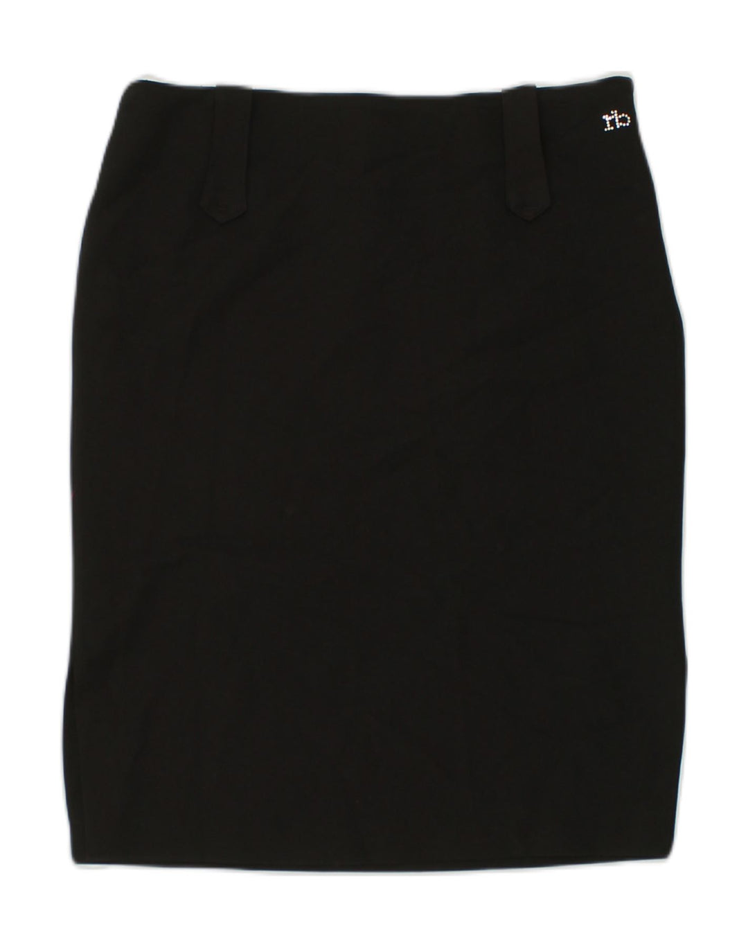 ROCCOBAROCCO Womens Straight Skirt US 10 Large W30  Black Polyester | Vintage Roccobarocco | Thrift | Second-Hand Roccobarocco | Used Clothing | Messina Hembry 