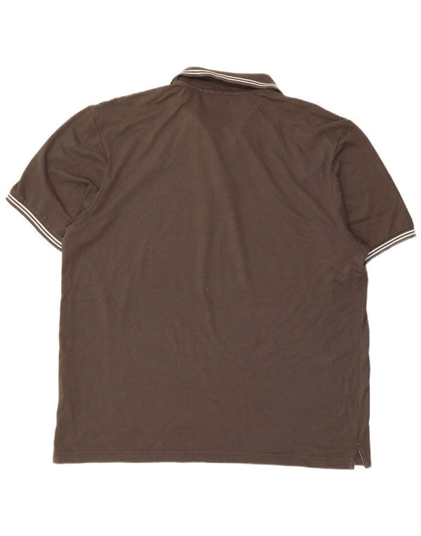 Polo da uomo Easy Fit CHAMPION 3XL in cotone marrone