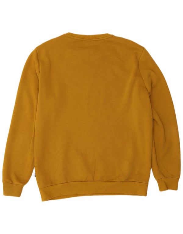 Felpa da uomo Puma Maglione in cotone giallo medio