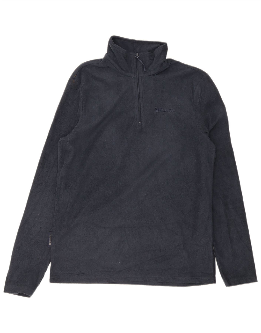 Maglione in pile da uomo con collo e zip Mountain Warehouse XS poliestere blu navy