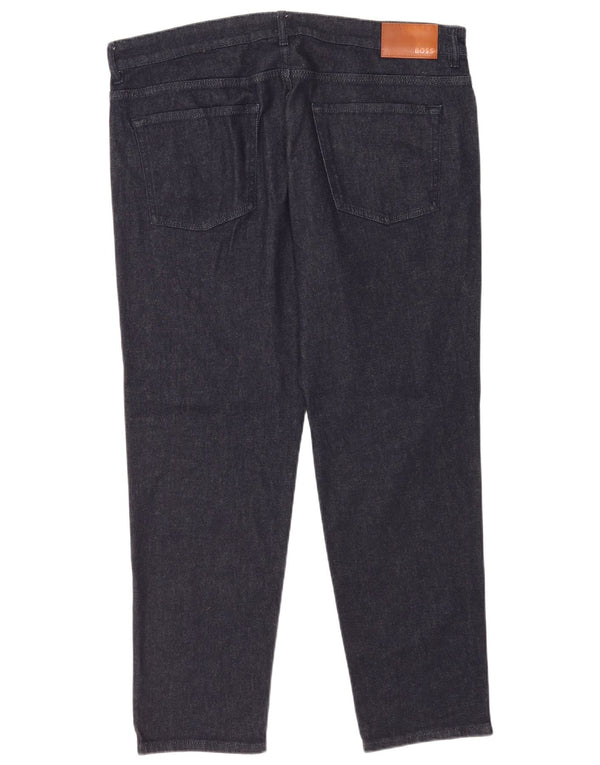 Jeans slim da uomo Hugo Boss W38 L32 cotone blu navy