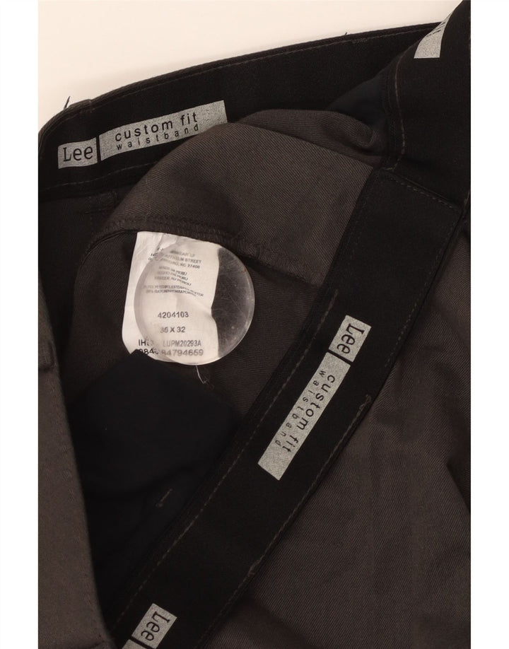 Pantaloni chino con pegging personalizzati da uomo LEE W36 L32 poliestere grigio