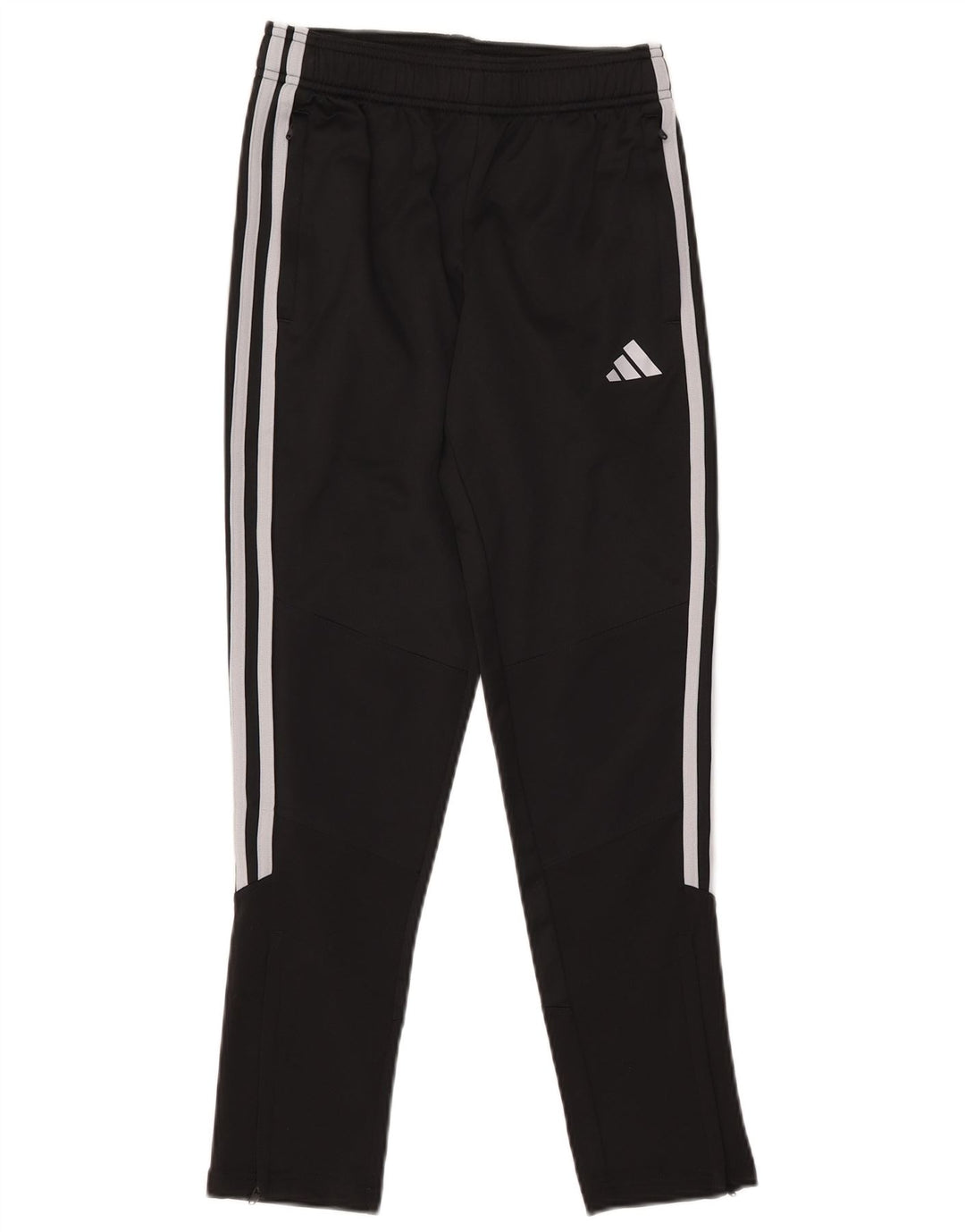 Pantaloni della tuta da ragazzo Adidas 11-12 anni in poliestere nero