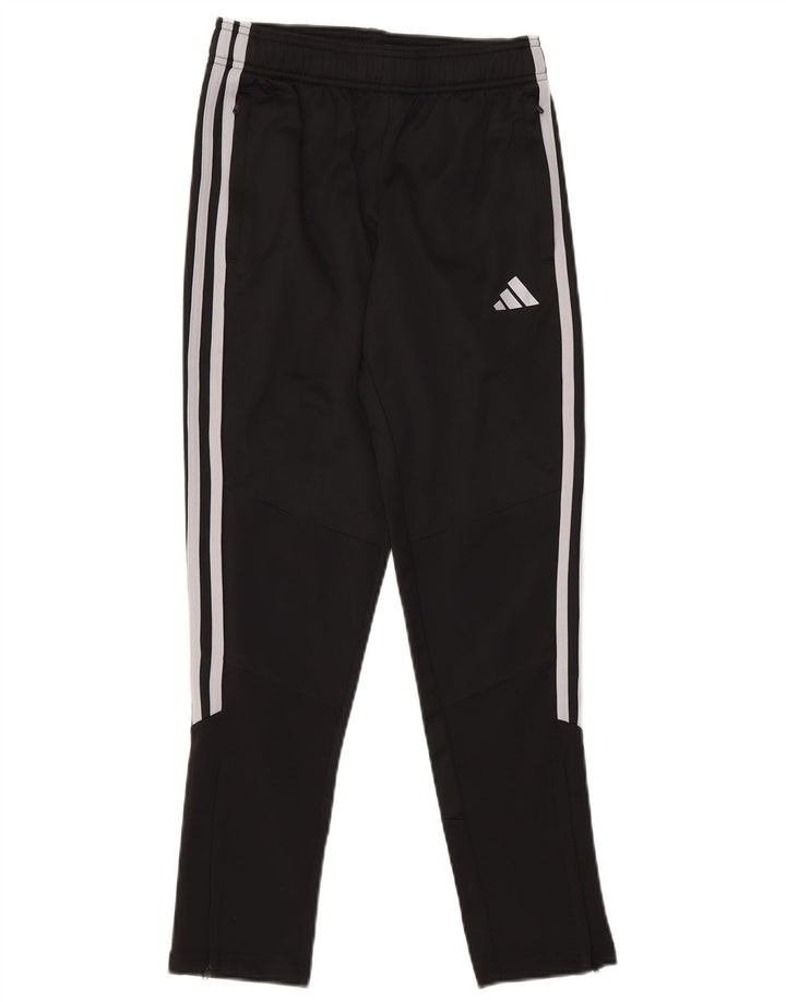 Pantaloni della tuta da ragazzo Adidas 11-12 anni in poliestere nero