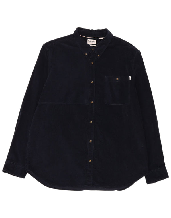 Camicia Timberland da uomo in velluto a coste vestibilità regolare 2XL Blu Navy
