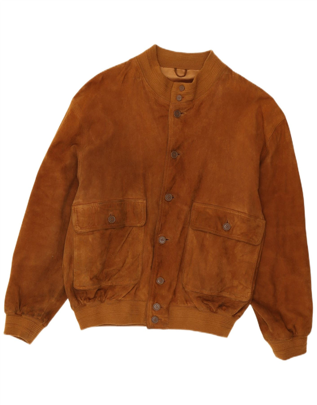 Giubbotto bomber in pelle scamosciata da uomo Maxi Milian IT 58 4XL Marrone