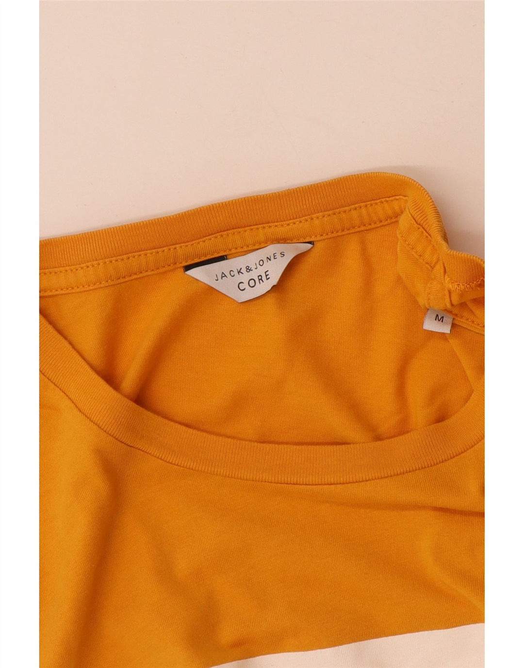 T-shirt grafica da uomo Jack & Jones Top in cotone giallo medio