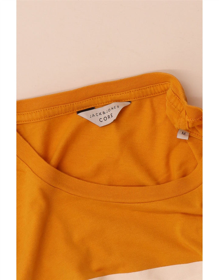 T-shirt grafica da uomo Jack & Jones Top in cotone giallo medio