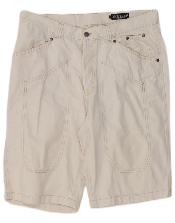 Bermuda da uomo Jeckerson W36 grande bianco