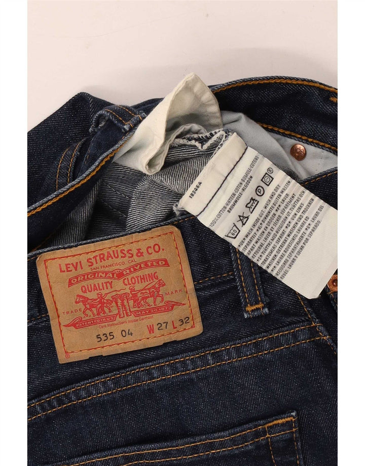 Levi's Uomo 535 Jeans dritti W27 L32 Cotone blu navy