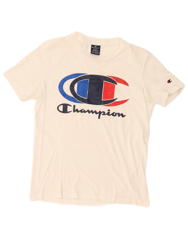 T-shirt grafica da uomo Champion Top piccola bianca