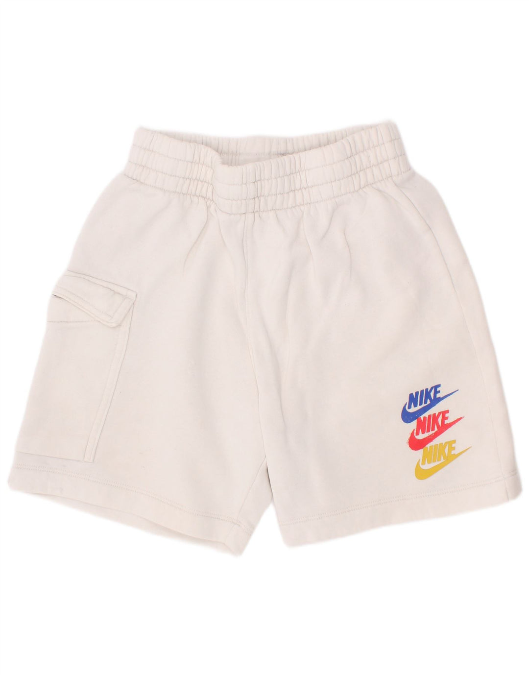 Pantaloncini sportivi Nike da ragazzo con grafica cargo 8-9 anni piccoli in cotone bianco
