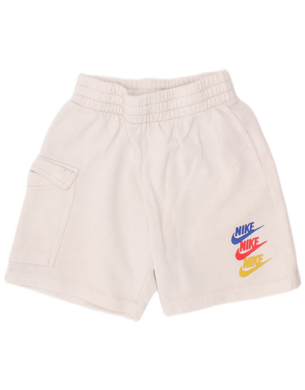 Pantaloncini sportivi Nike da ragazzo con grafica cargo 8-9 anni piccoli in cotone bianco