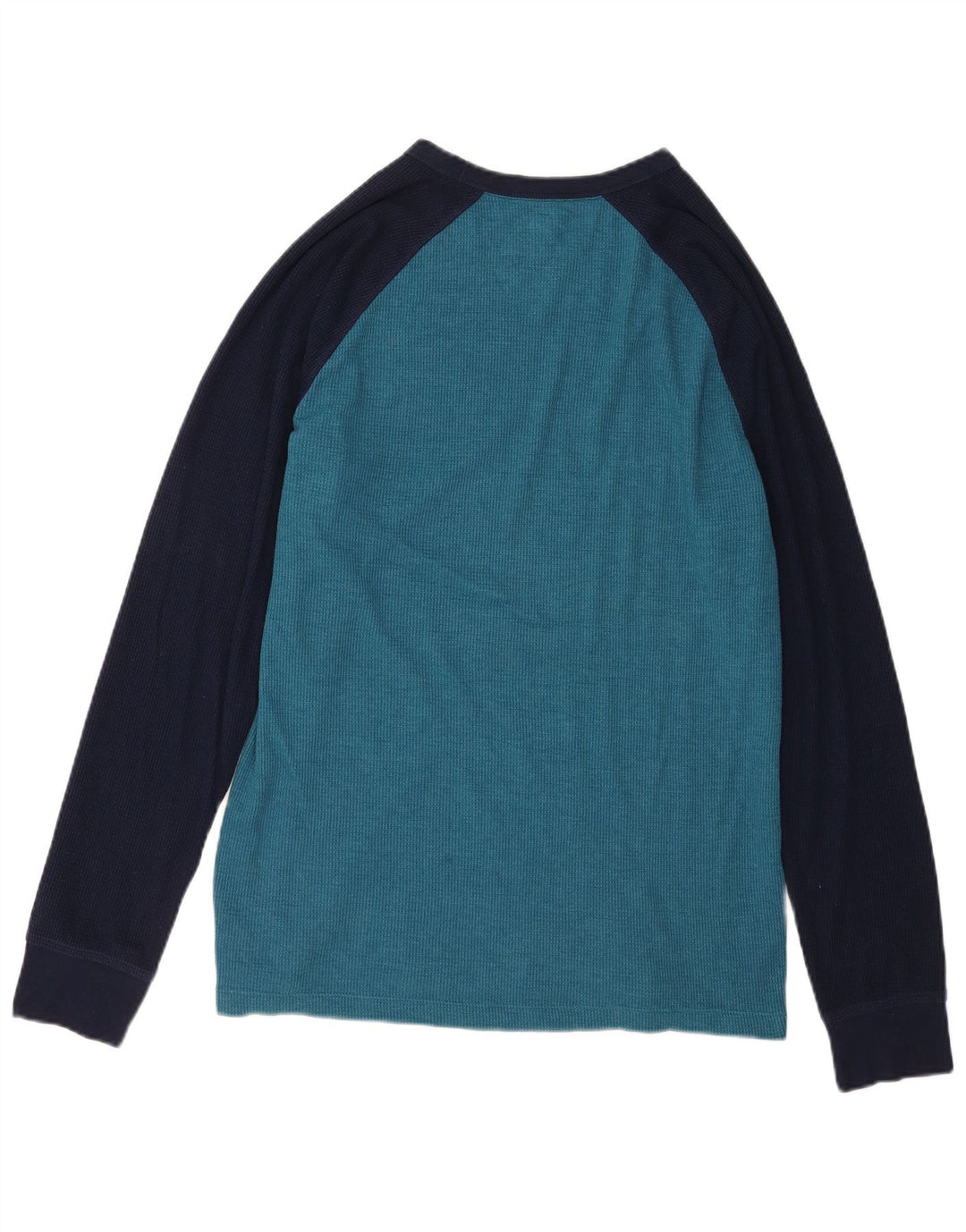 Gap Top da uomo a maniche lunghe in cotone color block blu largo