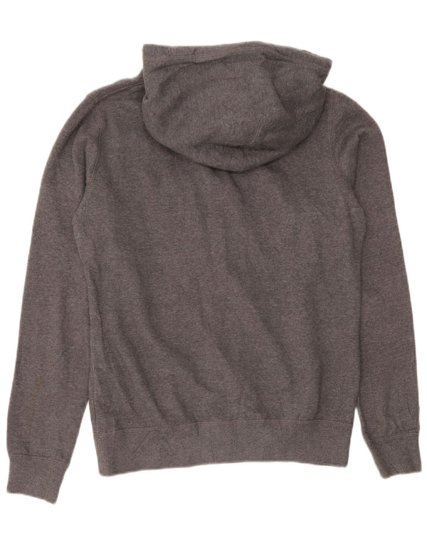 Nike Mens Zip Hoodie Sweater Medium Grey Cotton Sports