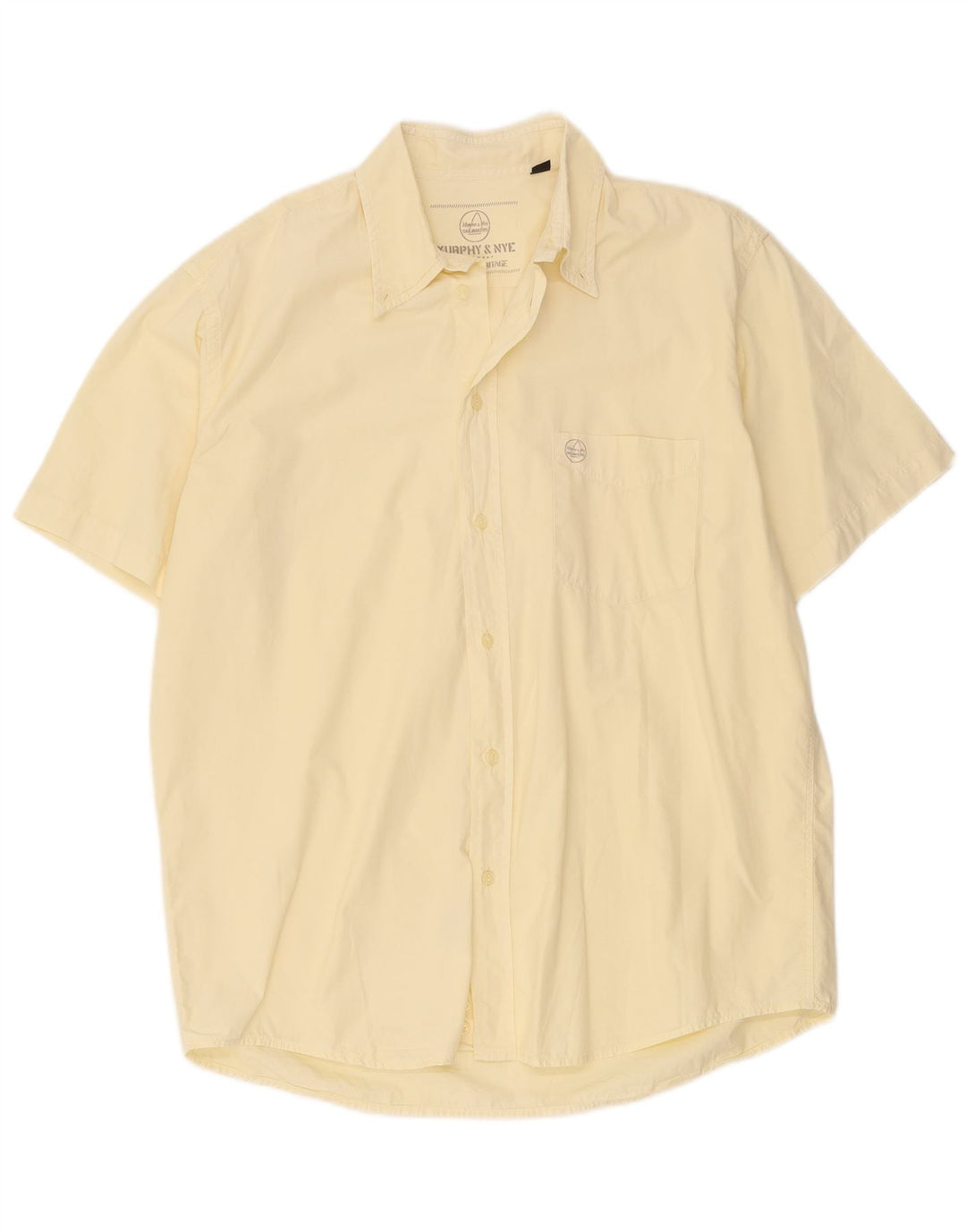 Camicia a maniche corte da uomo Murphy & Nye XL gialla