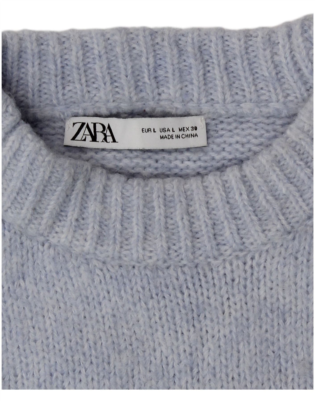 Maglione maglione girocollo oversize da donna Zara UK 16 grande blu