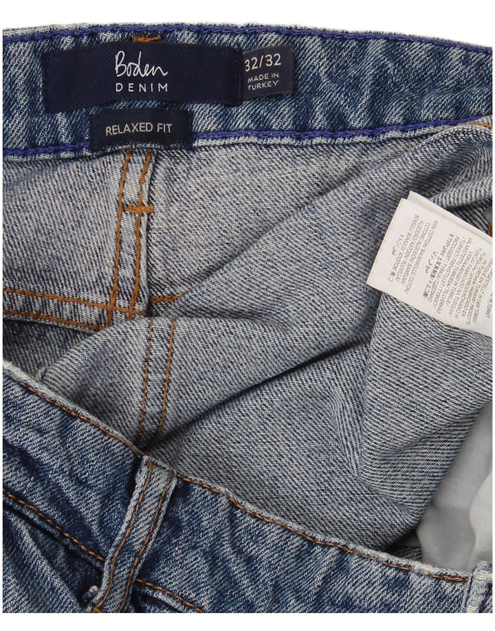 Jeans larghi da donna Boden W32 L29 cotone blu