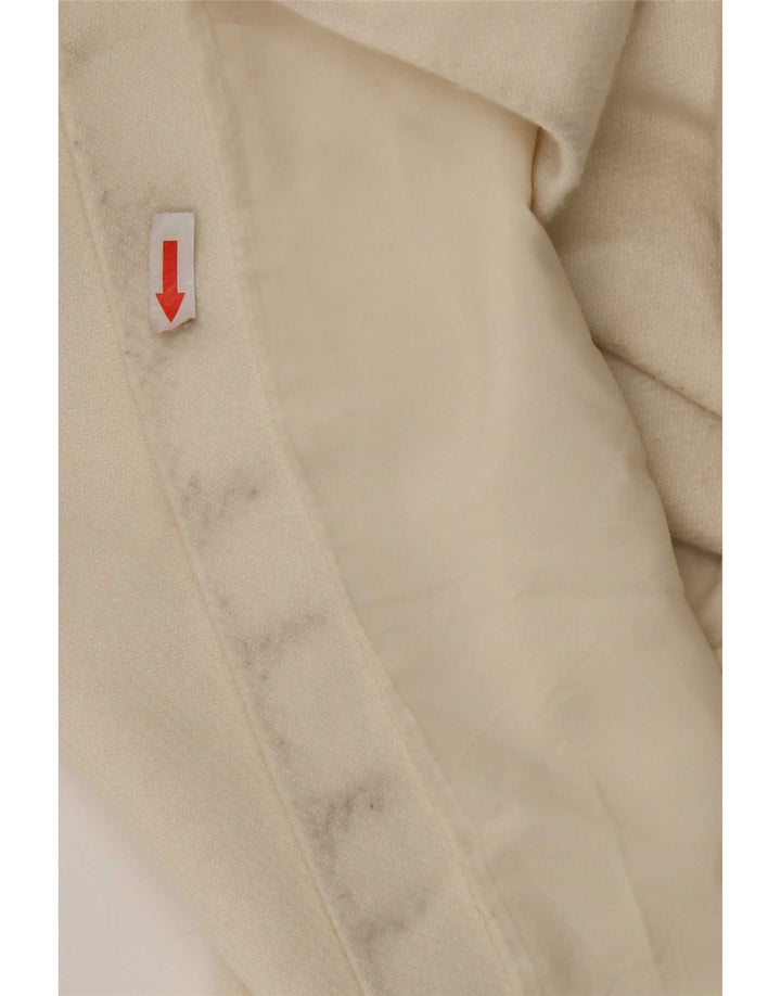 Soprabito da donna Zara UK 16 grande poliestere bianco
