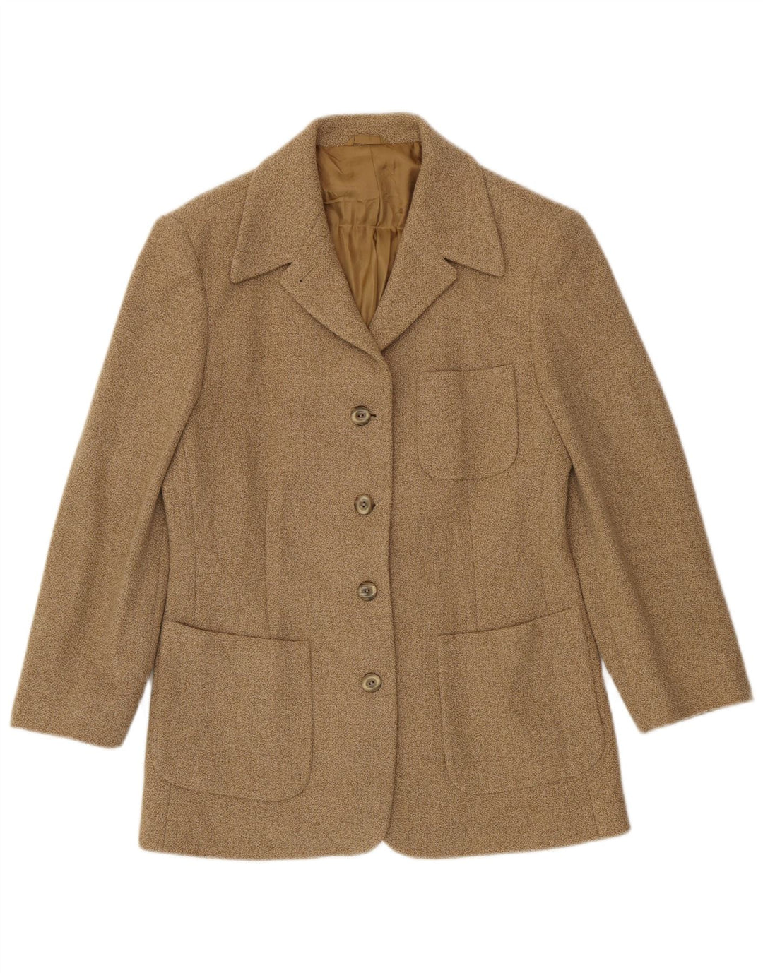 Giacca blazer da donna a 4 bottoni Henry Cottons IT 46 Large Beige Lana
