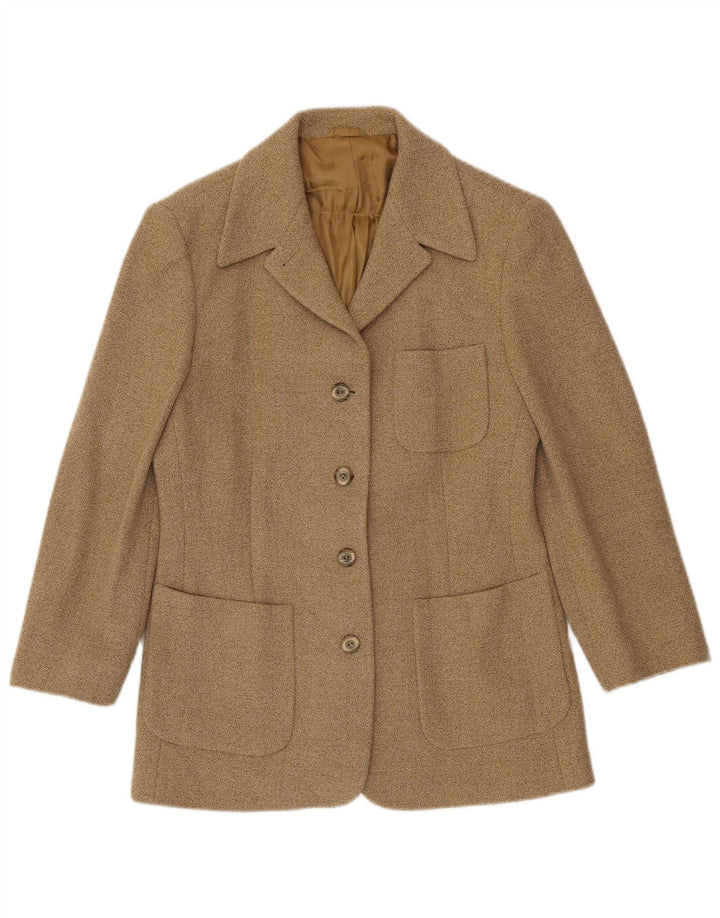 Giacca blazer da donna a 4 bottoni Henry Cottons IT 46 Large Beige Lana