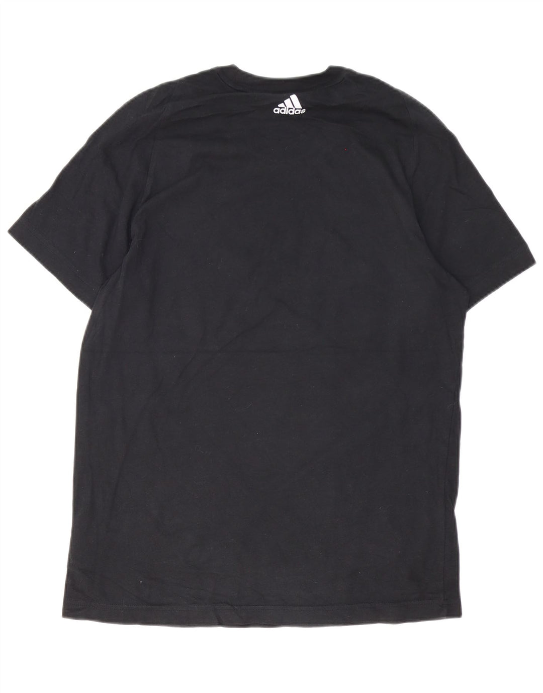 T-shirt grafica da uomo Adidas Top in cotone nero medio