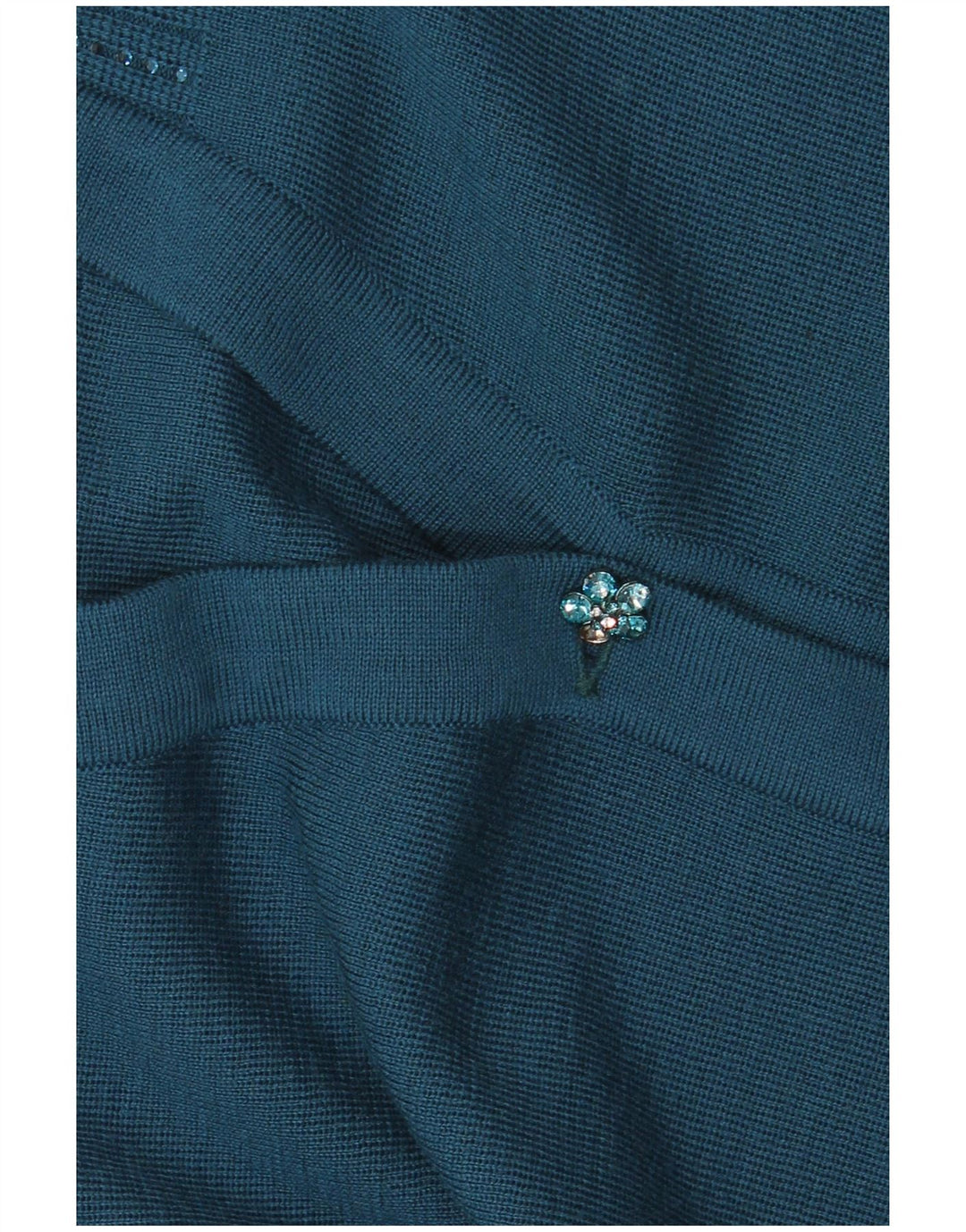 Maglione cardigan da donna Luisa Spagnoli UK 18 XL lana blu