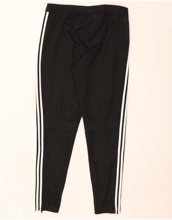 Pantaloni da tuta Adidas da uomo slim fit grandi in poliestere nero