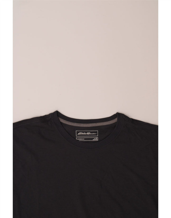 EDDIE BAUER Mens T-Shirt Top XL Navy Blue Cotton Vintage Eddie Bauer and Second-Hand Eddie Bauer from Messina Hembry 