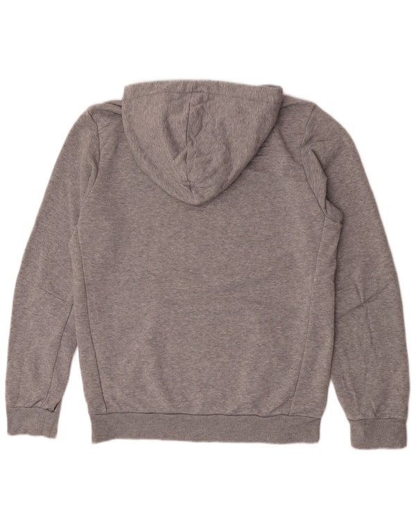 Felpa con cappuccio grafica da uomo Adidas Small in cotone grigio