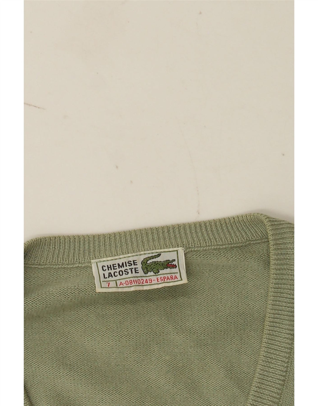 Maglione maglione con scollo a V da uomo Lacoste taglia 7 2XL verde