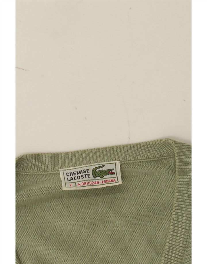 Maglione maglione con scollo a V da uomo Lacoste taglia 7 2XL verde