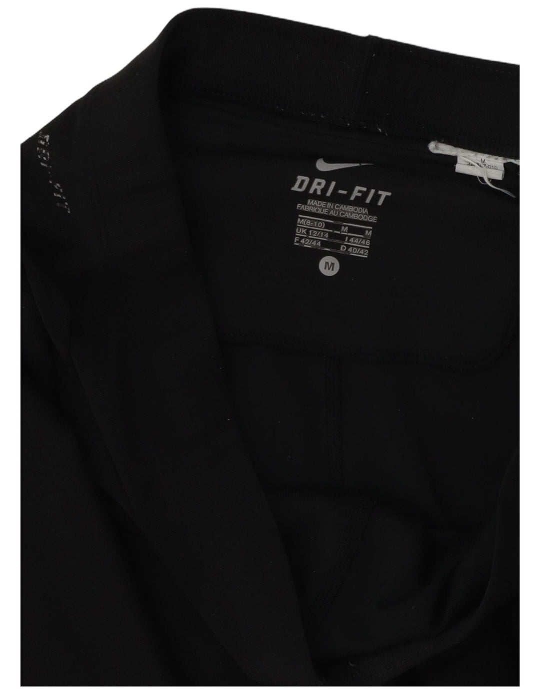 Pantaloni della tuta Nike Dri Fit Capri da donna UK 12/14 medio nero