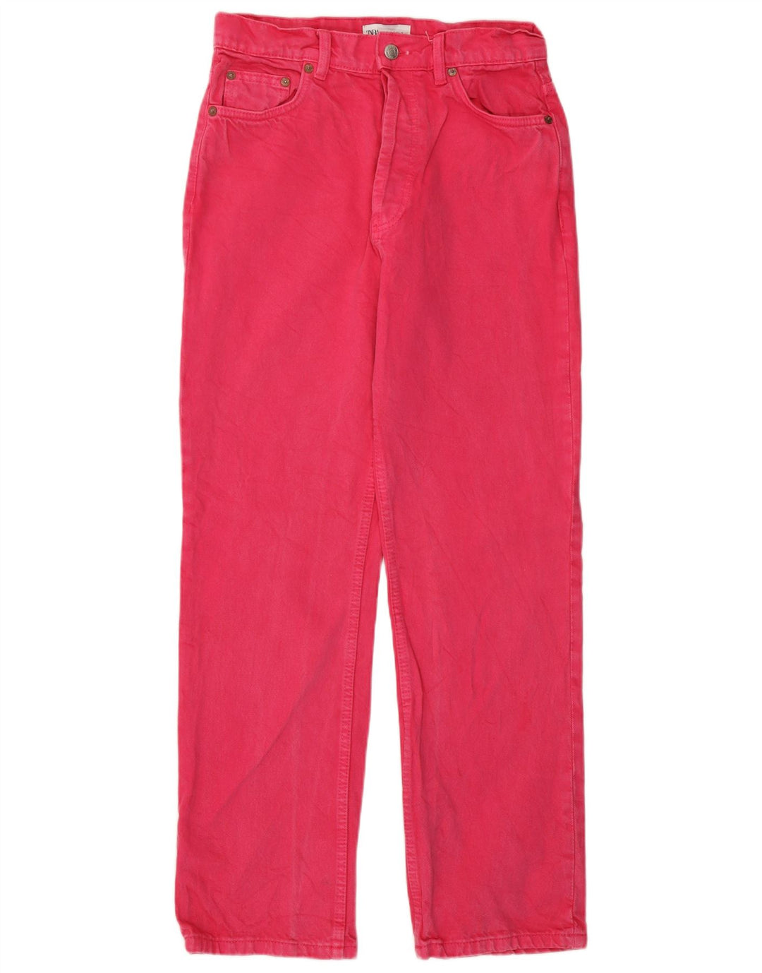 Jeans dritti da donna Zara EU 38 Small W28 L29 Rosa