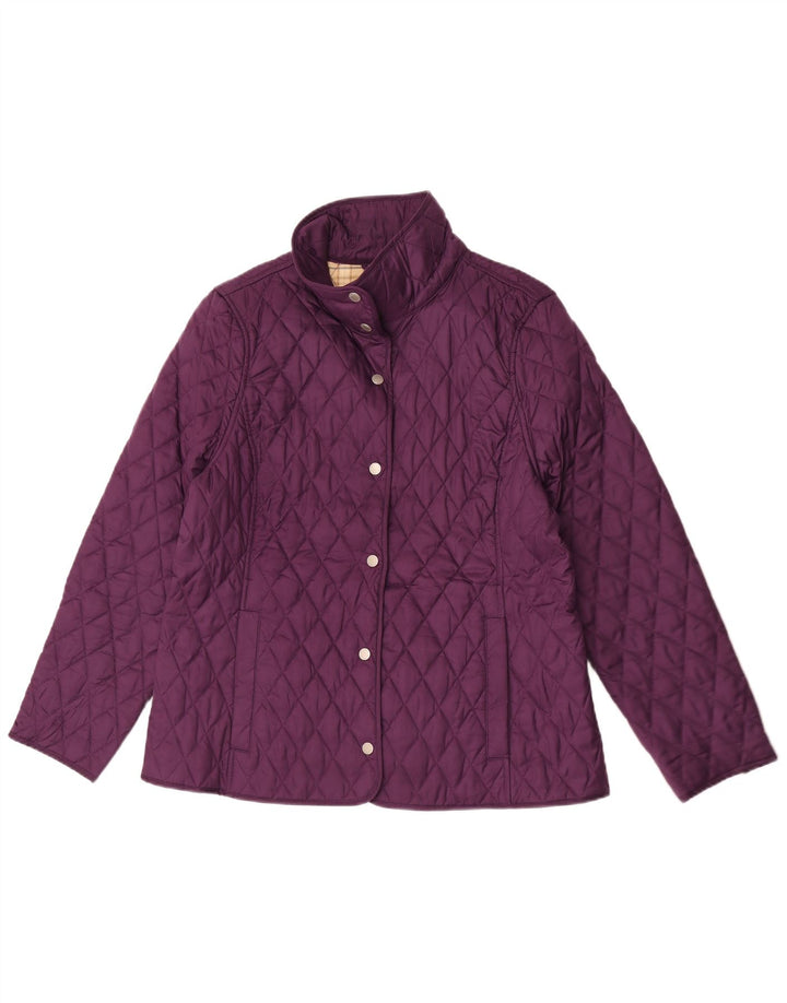 Giacca trapuntata da donna L.L.Bean UK 14 Poliestere viola medio