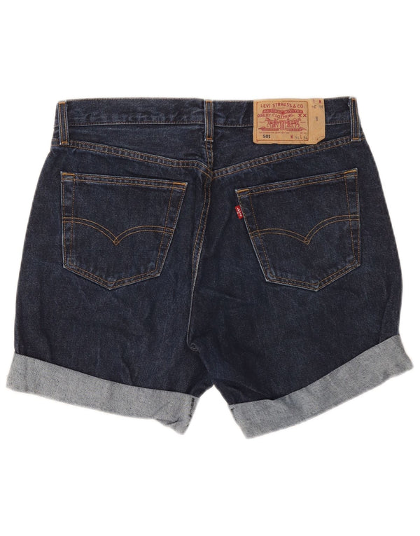 Pantaloncini di jeans Levi's 501 da uomo W34 Large Blu Navy
