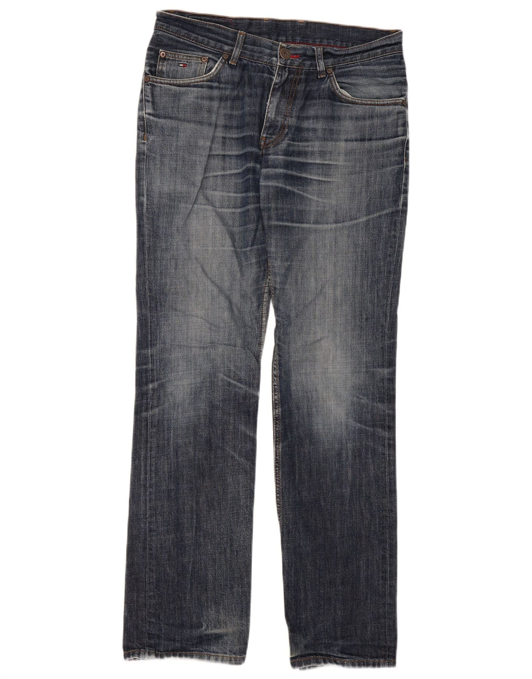 Jeans dritti da uomo Tommy Hilfiger W32 L34 cotone blu