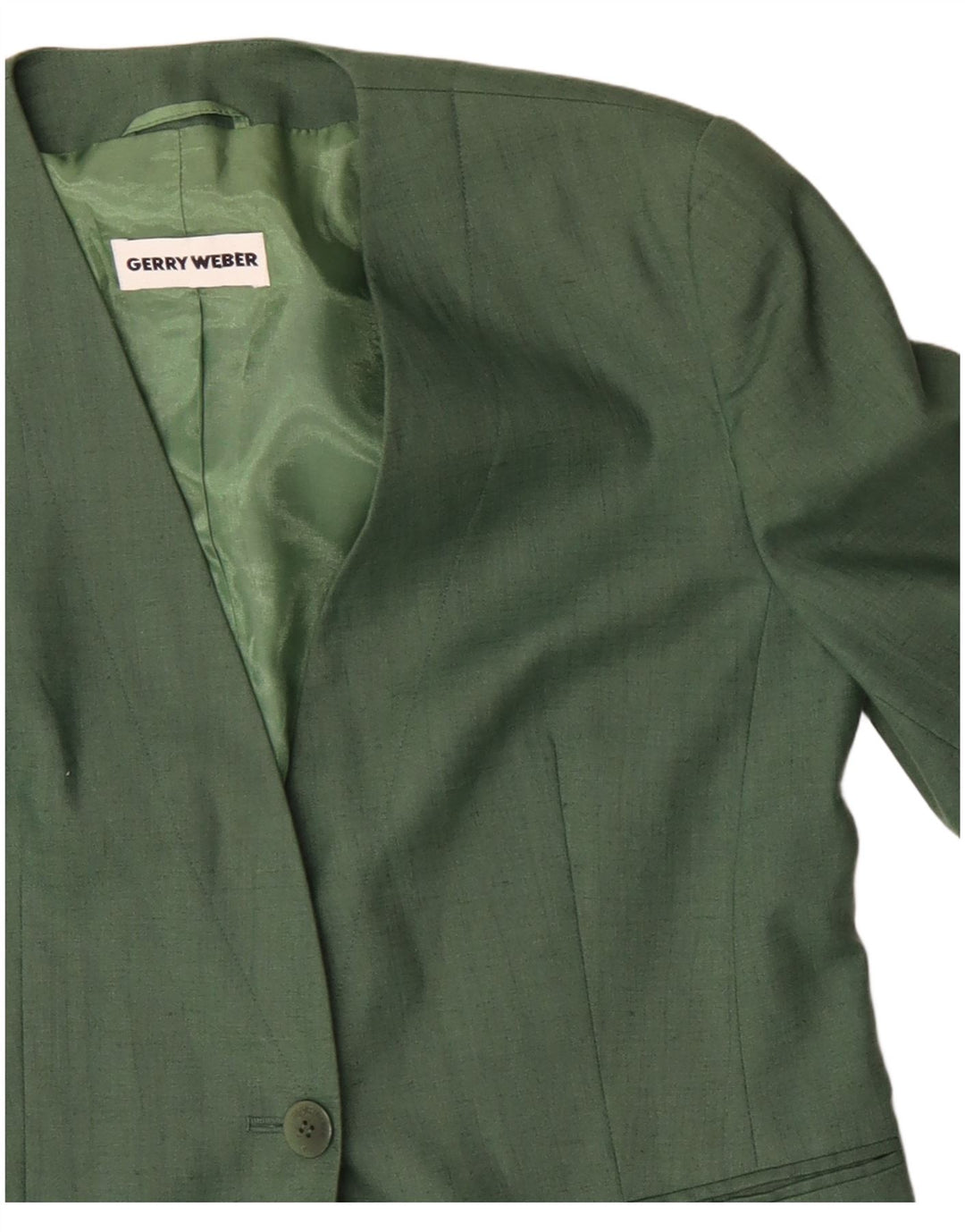 Giacca blazer da donna a 1 bottone Gerry Weber EU 38 Lino verde medio