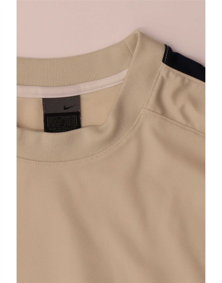 T-shirt da uomo Nike Top UK 39/41 Poliestere color block beige medio