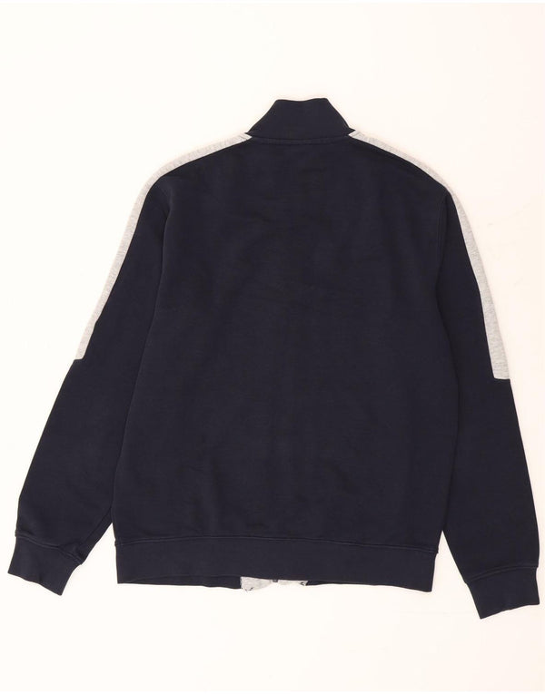 Giacca da ginnastica da uomo Arena di grandi dimensioni in cotone color block blu navy