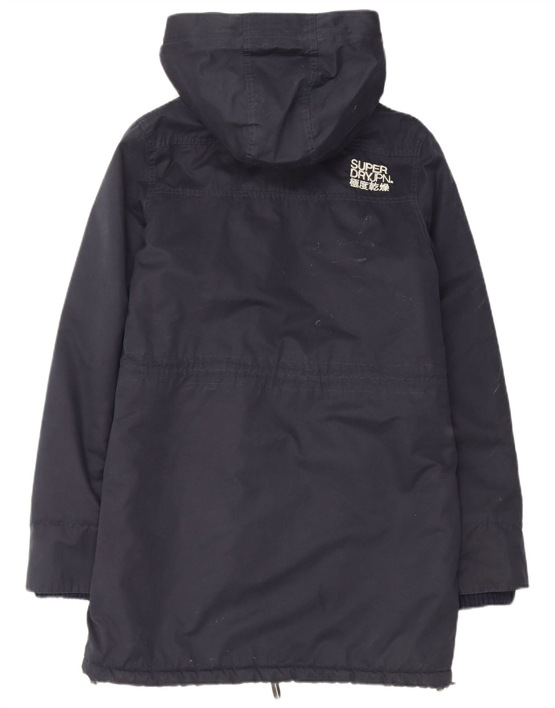 Giacca parka Sherpa da uomo con cappuccio Superdry UK 38 poliestere medio blu navy