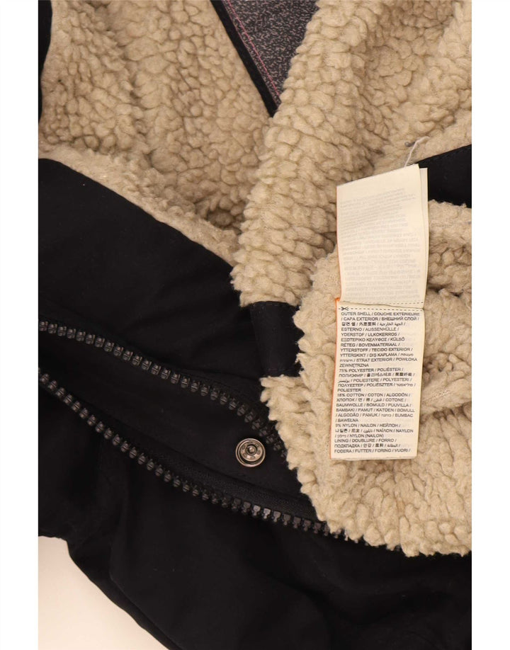 Giacca a vento da donna con cappuccio Windparka Superdry UK 14 medio blu navy